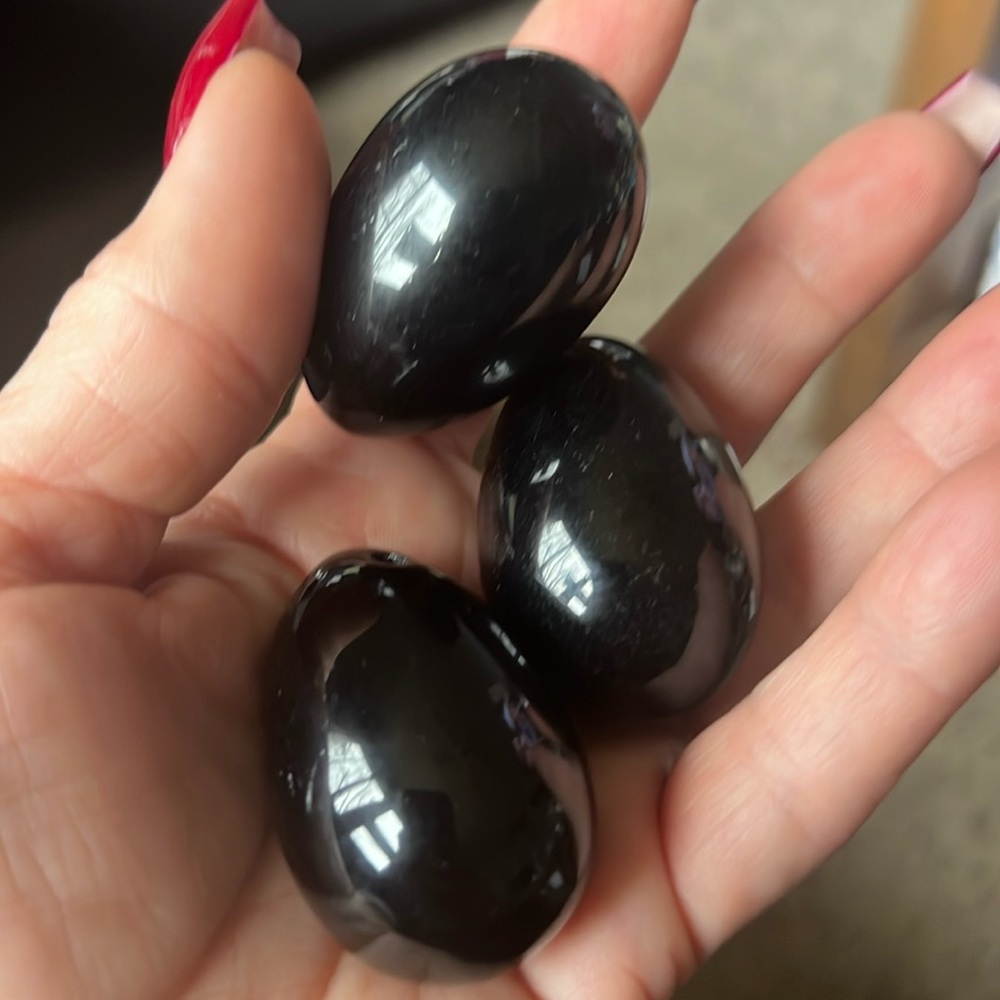 Black Agate Eggs